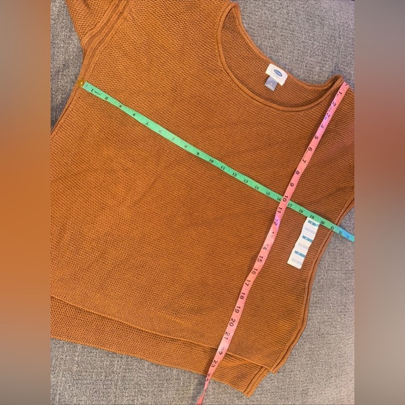 NWOT Old Navy Beige 3/4 Sleeve Sweater Womens Round Neck Tight Knit Size Medium - Picture 7 of 7